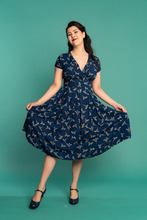 Load image into Gallery viewer, Enchanted Navy &amp; Green Fruit Print