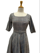 Load image into Gallery viewer, Suzie Grey Gingham Dress