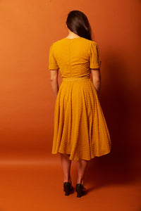 Annmarie Mustard Dots Dress