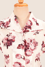 Load image into Gallery viewer, Aster Burgundy Rose Blouse