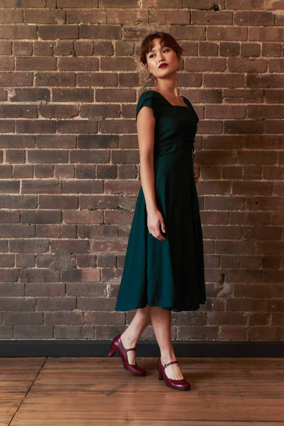 Astrid Bottle Green Dress Elise Design Astrid Bottle Green Dress Elise Design