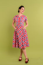 Load image into Gallery viewer, Artisan Pink &amp; Blue Gingham Dress