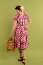 Load image into Gallery viewer, Artisan Pink &amp; Blue Gingham Dress