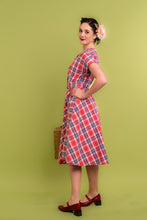 Load image into Gallery viewer, Artisan Pink &amp; Blue Gingham Dress