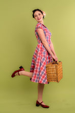 Load image into Gallery viewer, Artisan Pink &amp; Blue Gingham Dress