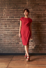 Load image into Gallery viewer, Belluci Berry Linen Dress