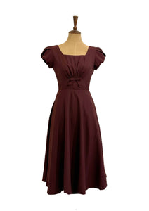 Astrid Burgundy Dress