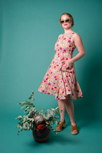 Chita Fuchsia Floral Dress