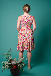 Chita Fuchsia Floral Dress