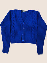 Load image into Gallery viewer, Cobalt Cropped Cardigan