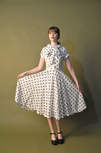 Bella green dots dress