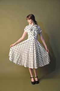 Bella green dots dress