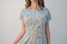 Load image into Gallery viewer, Farmhouse Green &amp; Yellow Floral Dress