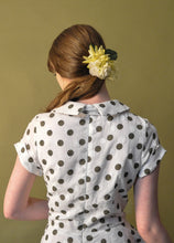 Load image into Gallery viewer, Bella green dots dress