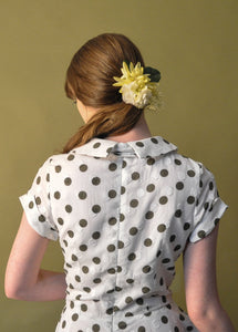 Bella green dots dress