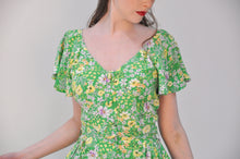 Load image into Gallery viewer, Nikita Green Floral Dress