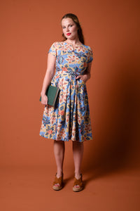 Delilah Blue Floral Dress