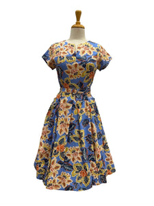 Delilah Blue Floral Dress