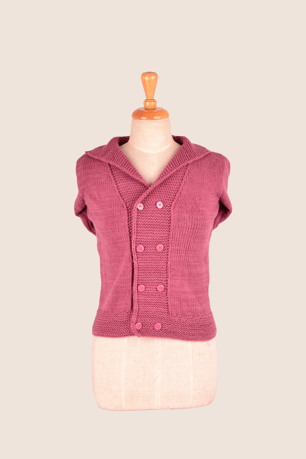 Dusty Pink 1950's Vogue Cardigan