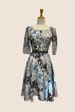 Load image into Gallery viewer, Watercolour Grey Cream Dress 3/4 Sleeve