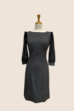 Load image into Gallery viewer, Charcoal Shift Dress 3/4 Sleeve