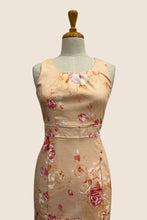 Load image into Gallery viewer, Peach Rose Floral Tulip Dress