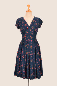 Enchanted Navy Cherry Blossom Dress