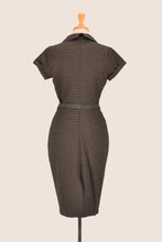 Load image into Gallery viewer, Faye Brown Chequer Dress