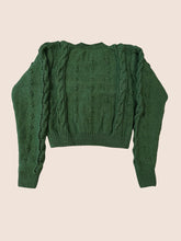 Load image into Gallery viewer, Forest Green V-Neck Cardigan
