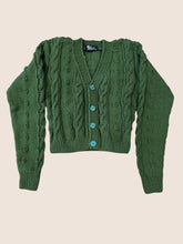 Load image into Gallery viewer, Forest Green V-Neck Cardigan