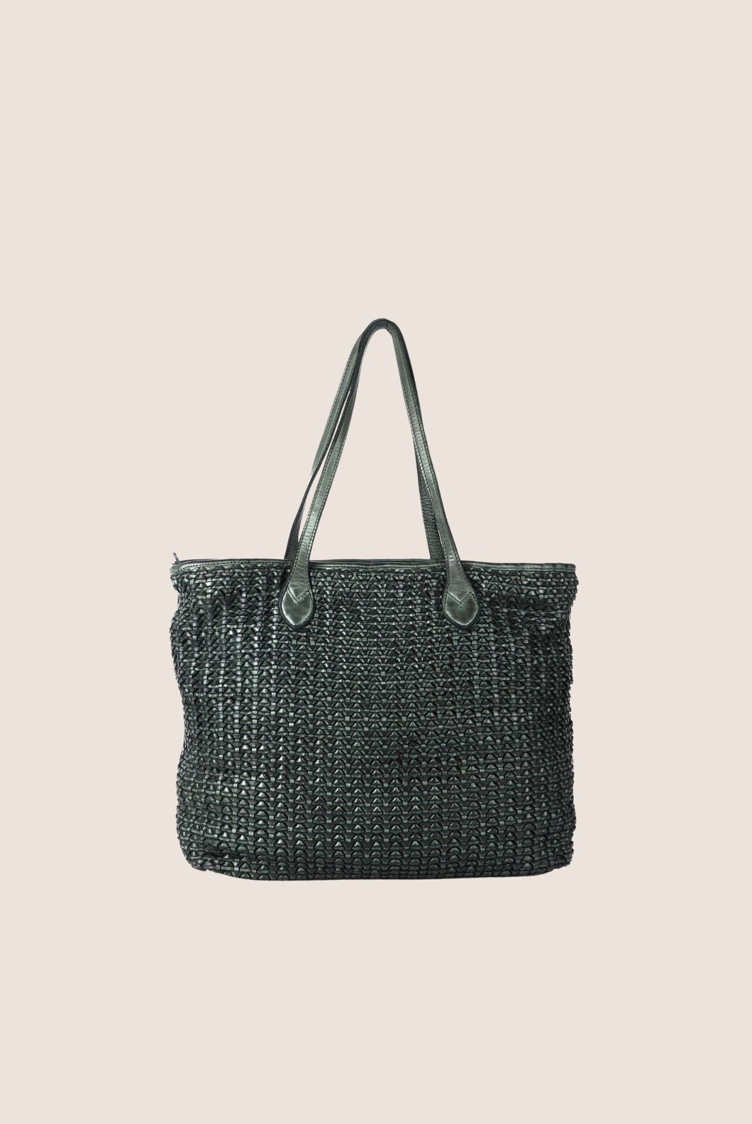Kalgoorlie Woven Shopper Green