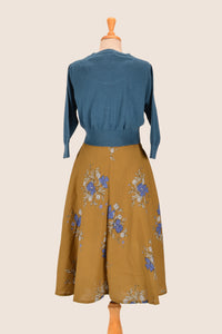Sammy Green & Blue Floral Skirt