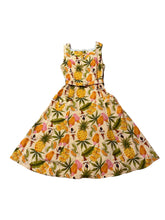 Load image into Gallery viewer, Bee Hawaiian Mustard Dress