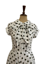 Load image into Gallery viewer, Bella green dots dress