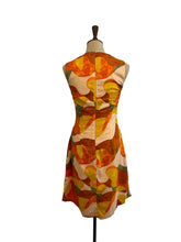 Load image into Gallery viewer, Malia Mustard Geometric Linen Dress