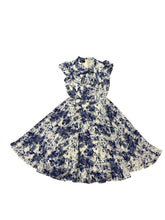 Load image into Gallery viewer, Sabe Blue &amp; Cream Floral Dress