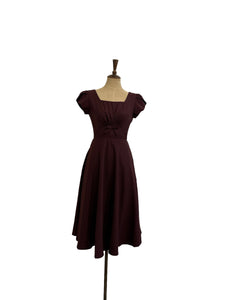 Astrid Burgundy Dress