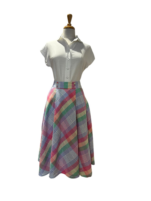 Anna Rose Multi Gingham Skirt