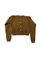 Load image into Gallery viewer, Camel Cropped Cardigan