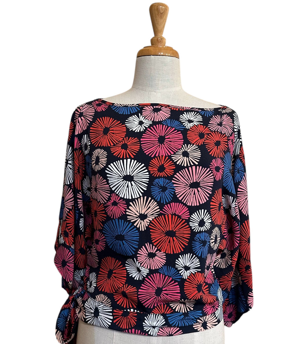 Kimono Multi Abstract Blouse