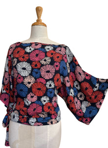 Kimono Multi Abstract Blouse
