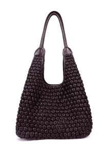 Clovelly Flower Knot Shopper - Brown