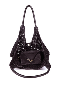 Clovelly Flower Knot Shopper - Brown