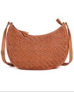 Ballarat Weave Cross Body Bag - Tan