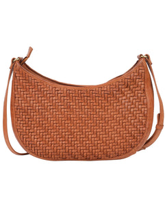 Ballarat Weave Cross Body Bag - Tan