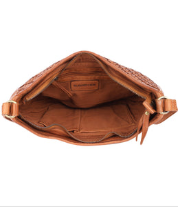 Ballarat Weave Cross Body Bag - Tan