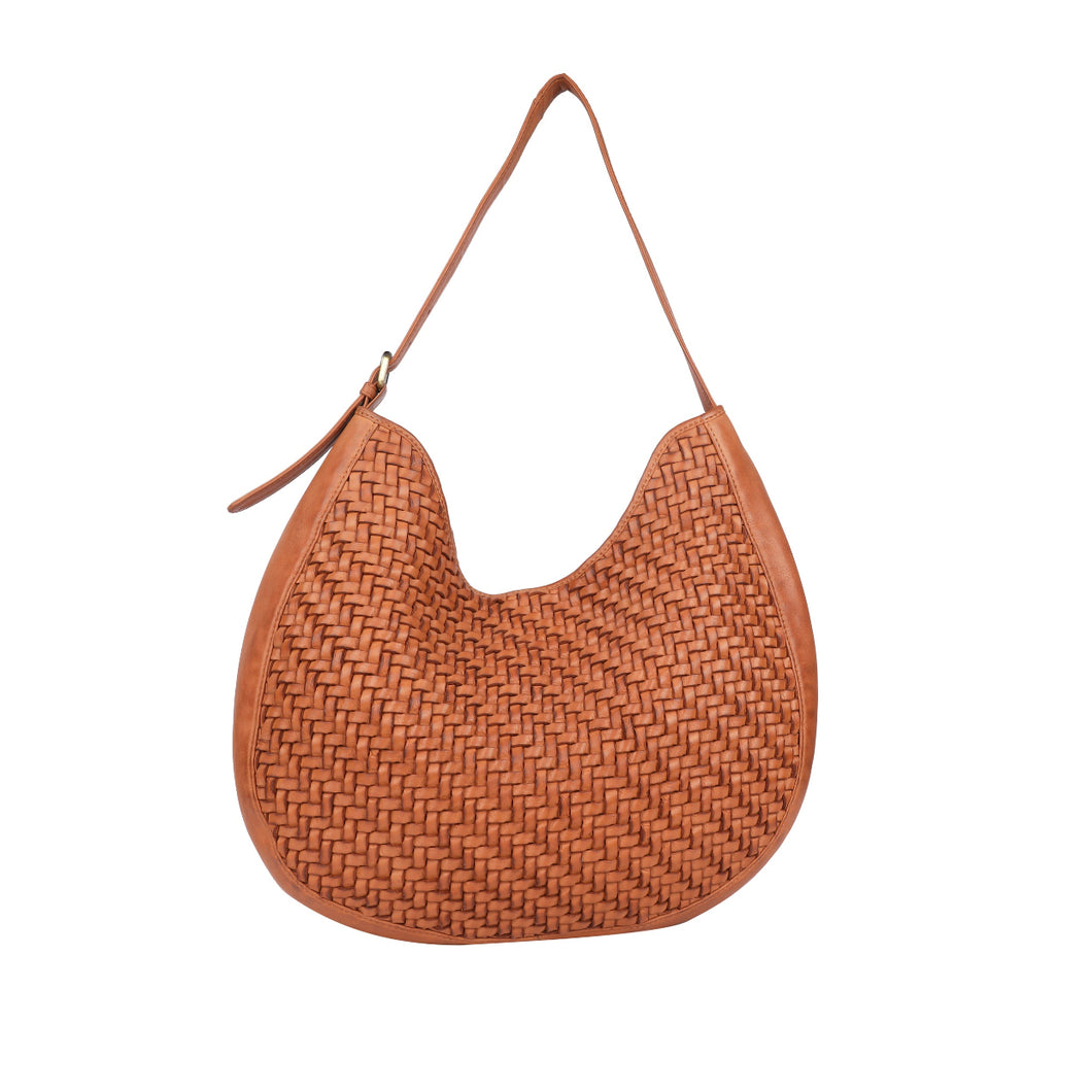 Gilmore Weave Shoulder Bag - Tan