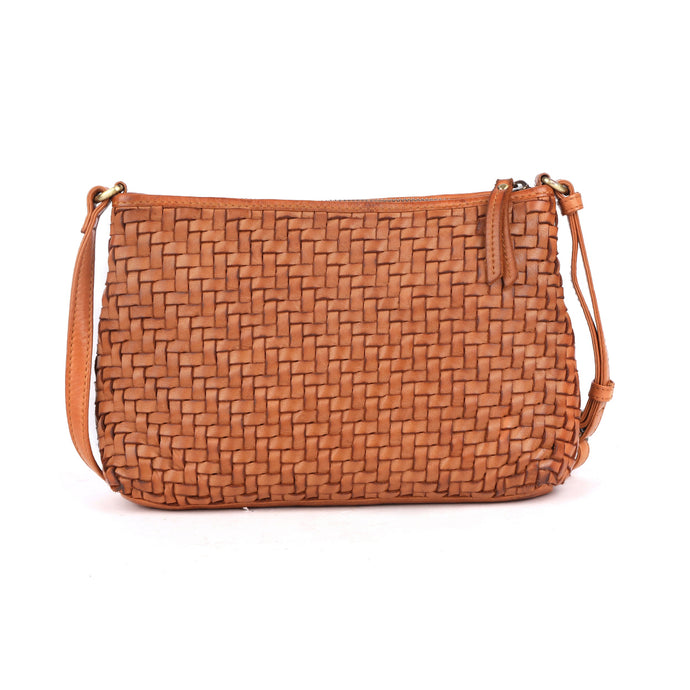 Bendigo Woven Cross Body Bag - Tan