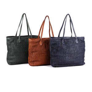 Kalgoorlie Woven Shopper Green