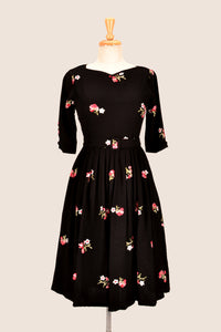 Serenity Black Embroidery Dress